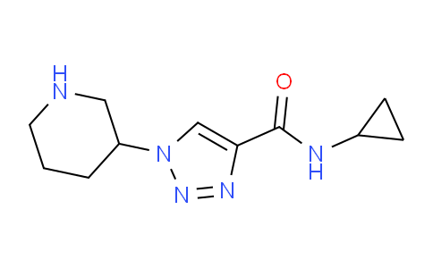 CAS No. 1708080-09-4, N-Cyclopropyl-1-(piperidin-3-yl)-1H-1,2,3-triazole-4-carboxamide