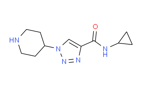 CAS No. 1408746-76-8, N-Cyclopropyl-1-(piperidin-4-yl)-1H-1,2,3-triazole-4-carboxamide