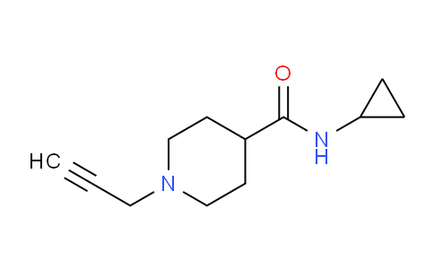 CAS No. 1706436-69-2, N-Cyclopropyl-1-(prop-2-yn-1-yl)piperidine-4-carboxamide