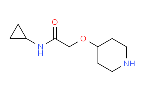 CAS No. 912761-41-2, N-Cyclopropyl-2-(piperidin-4-yloxy)acetamide