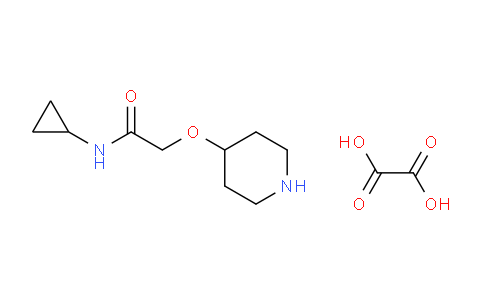 CAS No. 1332586-94-3, N-Cyclopropyl-2-(piperidin-4-yloxy)acetamide oxalate