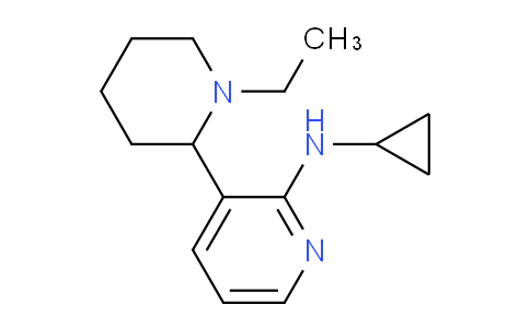 CAS No. 1352510-52-1, N-Cyclopropyl-3-(1-ethylpiperidin-2-yl)pyridin-2-amine