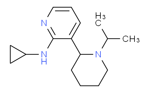 CAS No. 1352507-62-0, N-Cyclopropyl-3-(1-isopropylpiperidin-2-yl)pyridin-2-amine