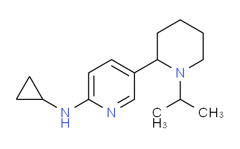 CAS No. 1352515-99-1, N-Cyclopropyl-5-(1-isopropylpiperidin-2-yl)pyridin-2-amine