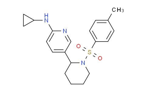 CAS No. 1352498-80-6, N-Cyclopropyl-5-(1-tosylpiperidin-2-yl)pyridin-2-amine