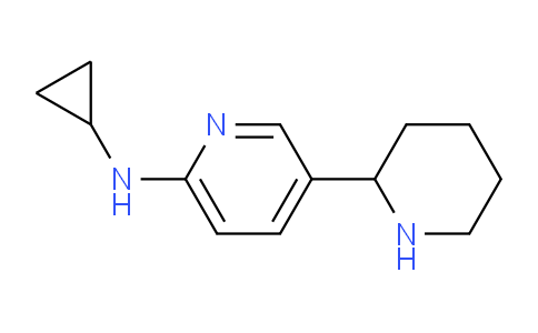 CAS No. 1352515-96-8, N-Cyclopropyl-5-(piperidin-2-yl)pyridin-2-amine
