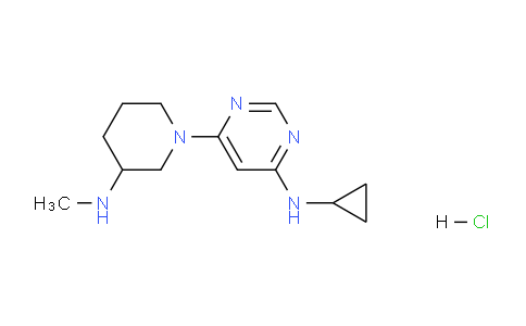 CAS No. 1353953-44-2, N-Cyclopropyl-6-(3-(methylamino)piperidin-1-yl)pyrimidin-4-amine hydrochloride