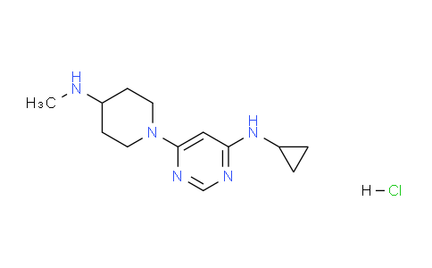 CAS No. 1353953-70-4, N-Cyclopropyl-6-(4-(methylamino)piperidin-1-yl)pyrimidin-4-amine hydrochloride