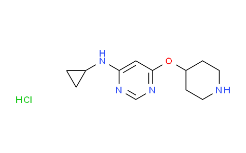 CAS No. 1185308-71-7, N-Cyclopropyl-6-(piperidin-4-yloxy)pyrimidin-4-amine hydrochloride