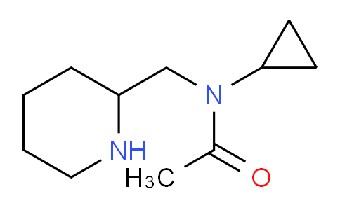 CAS No. 1353943-69-7, N-Cyclopropyl-N-(piperidin-2-ylmethyl)acetamide