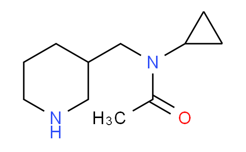 CAS No. 1353977-58-8, N-Cyclopropyl-N-(piperidin-3-ylmethyl)acetamide