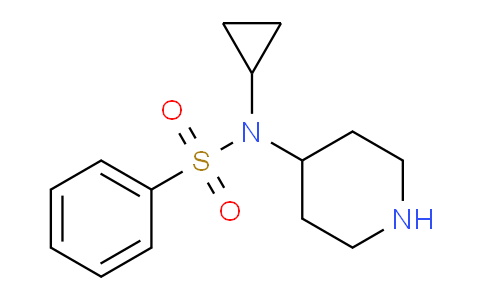 CAS No. 387350-82-5, N-Cyclopropyl-N-(piperidin-4-yl)benzenesulfonamide