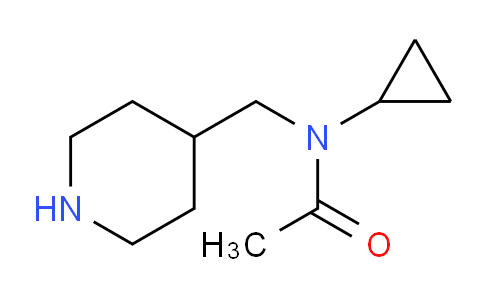 CAS No. 1353953-41-9, N-Cyclopropyl-N-(piperidin-4-ylmethyl)acetamide