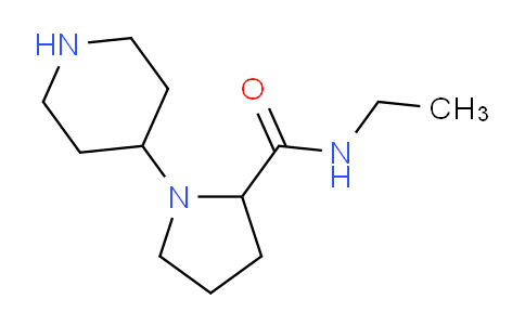 CAS No. 1251222-03-3, N-Ethyl-1-(piperidin-4-yl)pyrrolidine-2-carboxamide