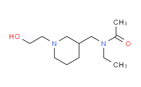 CAS No. 1353965-70-4, N-Ethyl-N-((1-(2-hydroxyethyl)piperidin-3-yl)methyl)acetamide