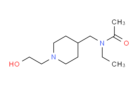CAS No. 1353968-87-2, N-Ethyl-N-((1-(2-hydroxyethyl)piperidin-4-yl)methyl)acetamide
