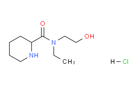 CAS No. 1236259-45-2, N-Ethyl-N-(2-hydroxyethyl)piperidine-2-carboxamide hydrochloride