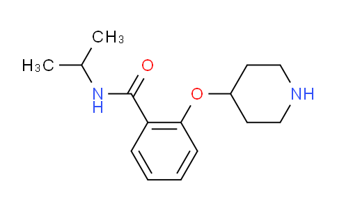 CAS No. 902837-04-1, N-Isopropyl-2-(piperidin-4-yloxy)benzamide