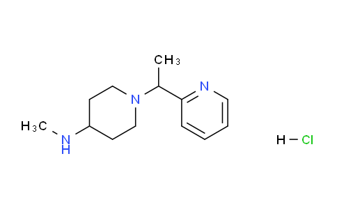 CAS No. 1289385-49-4, N-Methyl-1-(1-(pyridin-2-yl)ethyl)piperidin-4-amine hydrochloride
