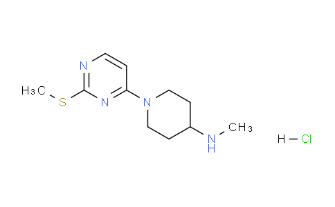 CAS No. 1261235-21-5, N-Methyl-1-(2-(methylthio)pyrimidin-4-yl)piperidin-4-amine hydrochloride
