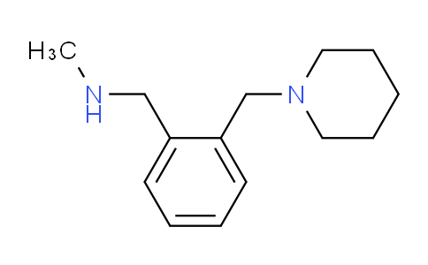 CAS No. 920462-26-6, N-Methyl-1-(2-(piperidin-1-ylmethyl)phenyl)methanamine