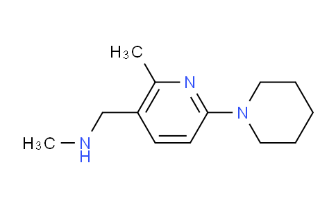 CAS No. 1355237-93-2, N-Methyl-1-(2-methyl-6-(piperidin-1-yl)pyridin-3-yl)methanamine
