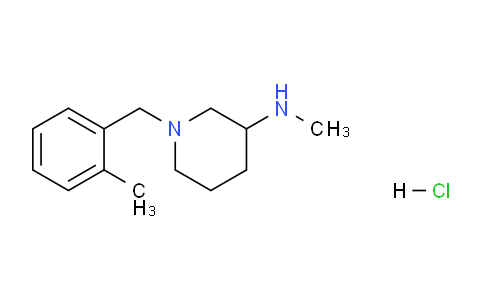 CAS No. 1289387-26-3, N-Methyl-1-(2-methylbenzyl)piperidin-3-amine hydrochloride