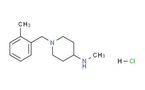 CAS No. 1303967-89-6, N-Methyl-1-(2-methylbenzyl)piperidin-4-amine hydrochloride