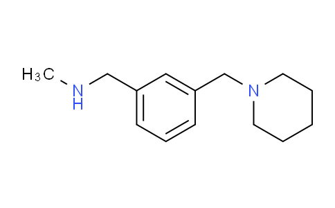 CAS No. 868755-58-2, N-Methyl-1-(3-(piperidin-1-ylmethyl)phenyl)methanamine