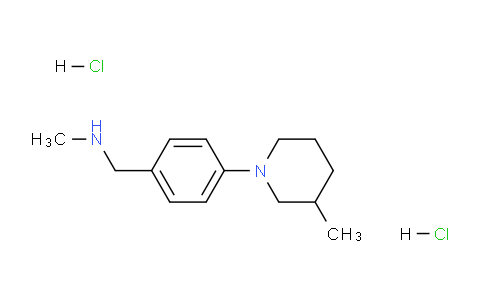 CAS No. 1095070-62-4, N-Methyl-1-(4-(3-methylpiperidin-1-yl)phenyl)methanamine dihydrochloride