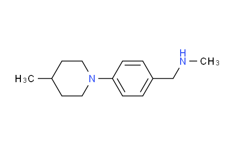 CAS No. 1095125-80-6, N-Methyl-1-(4-(4-methylpiperidin-1-yl)phenyl)methanamine