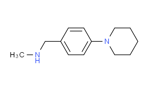 CAS No. 852180-55-3, N-Methyl-1-(4-(piperidin-1-yl)phenyl)methanamine