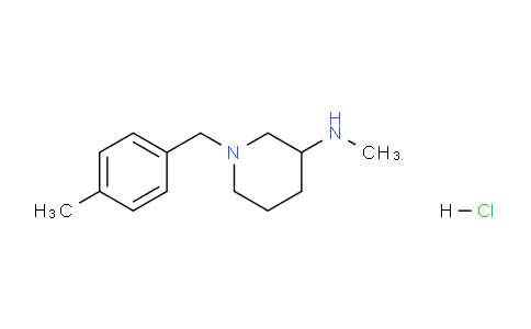 CAS No. 1289387-29-6, N-Methyl-1-(4-methylbenzyl)piperidin-3-amine hydrochloride