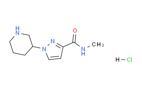 CAS No. 1803602-16-5, N-Methyl-1-(piperidin-3-yl)-1H-pyrazole-3-carboxamide hydrochloride