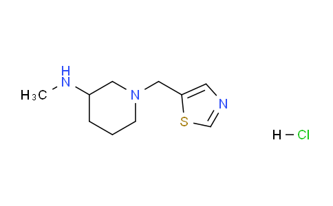 CAS No. 1261234-87-0, N-Methyl-1-(thiazol-5-ylmethyl)piperidin-3-amine hydrochloride