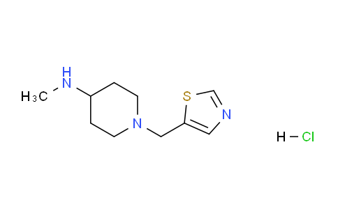 CAS No. 1261233-42-4, N-Methyl-1-(thiazol-5-ylmethyl)piperidin-4-amine hydrochloride