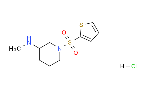 CAS No. 1261232-63-6, N-Methyl-1-(thiophen-2-ylsulfonyl)piperidin-3-amine hydrochloride