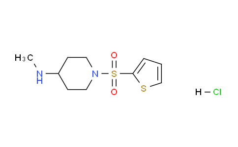 CAS No. 1261231-69-9, N-Methyl-1-(thiophen-2-ylsulfonyl)piperidin-4-amine hydrochloride