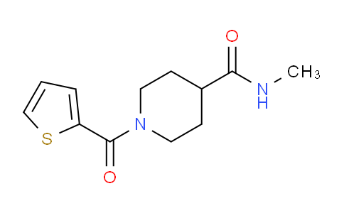 CAS No. 797813-63-9, N-Methyl-1-(thiophene-2-carbonyl)piperidine-4-carboxamide