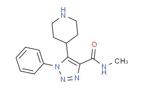 CAS No. 1708370-84-6, N-Methyl-1-phenyl-5-(piperidin-4-yl)-1H-1,2,3-triazole-4-carboxamide