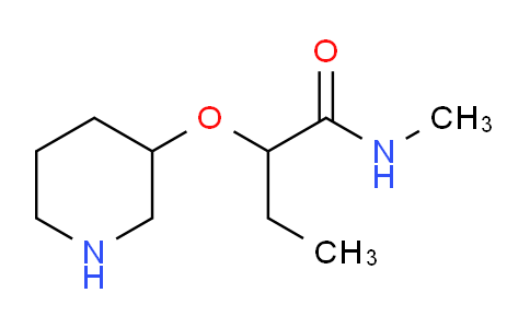 CAS No. 1706448-44-3, N-Methyl-2-(piperidin-3-yloxy)butanamide