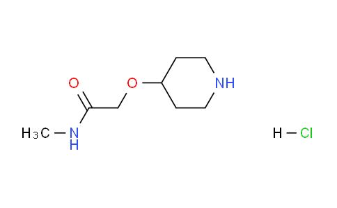 CAS No. 1260815-58-4, N-Methyl-2-(piperidin-4-yloxy)acetamide hydrochloride