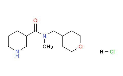 CAS No. 1219972-70-9, N-Methyl-N-((tetrahydro-2H-pyran-4-yl)methyl)piperidine-3-carboxamide hydrochloride