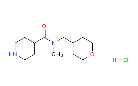 CAS No. 1220039-17-7, N-Methyl-N-((tetrahydro-2H-pyran-4-yl)methyl)piperidine-4-carboxamide hydrochloride