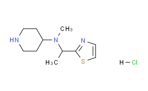 CAS No. 1353954-34-3, N-Methyl-N-(1-(thiazol-2-yl)ethyl)piperidin-4-amine hydrochloride