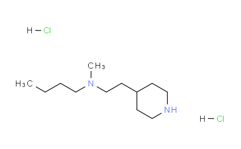 CAS No. 1220038-56-1, N-Methyl-N-(2-(piperidin-4-yl)ethyl)butan-1-amine dihydrochloride