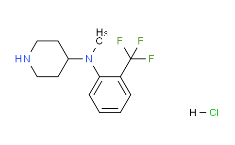CAS No. 1188374-29-9, N-Methyl-N-(2-(trifluoromethyl)phenyl)piperidin-4-amine hydrochloride