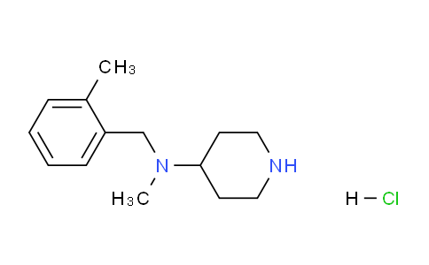 CAS No. 1289387-21-8, N-Methyl-N-(2-methylbenzyl)piperidin-4-amine hydrochloride
