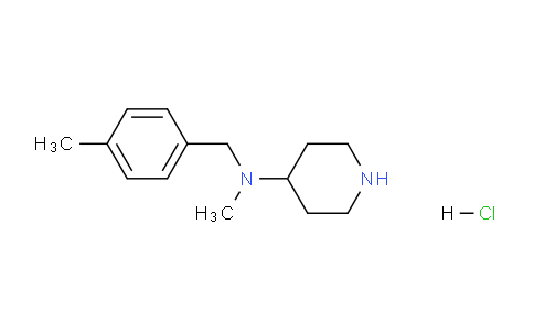CAS No. 1289388-64-2, N-Methyl-N-(4-methylbenzyl)piperidin-4-amine hydrochloride