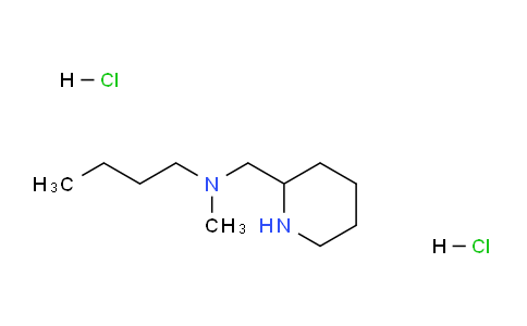 CAS No. 1219960-38-9, N-Methyl-N-(piperidin-2-ylmethyl)butan-1-amine dihydrochloride